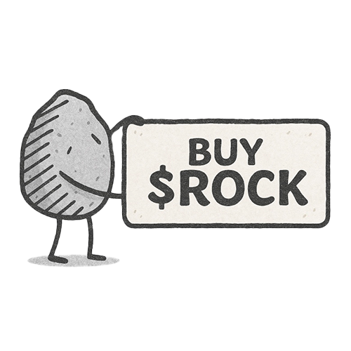 Rock holding BUY $ROCK button